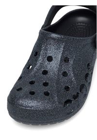 Crocs Klapki BAYA GLITTER CLOG 205925-001 Czarny. Kolor: czarny. Materiał: materiał, syntetyk