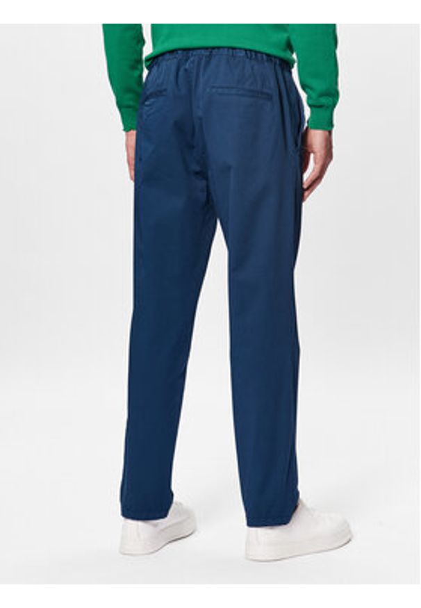 United Colors of Benetton - United Colors Of Benetton Spodnie materiałowe 4UN4UF01N Niebieski Slim Fit. Kolor: niebieski. Materiał: materiał, bawełna