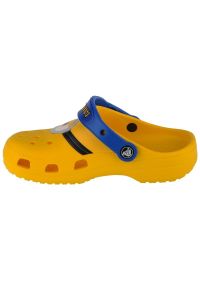 Klapki Crocs Fun Lab Classic I Am Minions Clog Jr 207461-730 żółte. Okazja: na co dzień. Kolor: żółty. Materiał: materiał, guma. Styl: wakacyjny