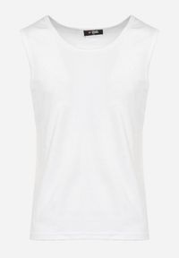 Born2be - Biała Koszulka Tank Top z Okrągłym Dekoltem Elirasse. Kolor: biały. Długość rękawa: bez rękawów #7