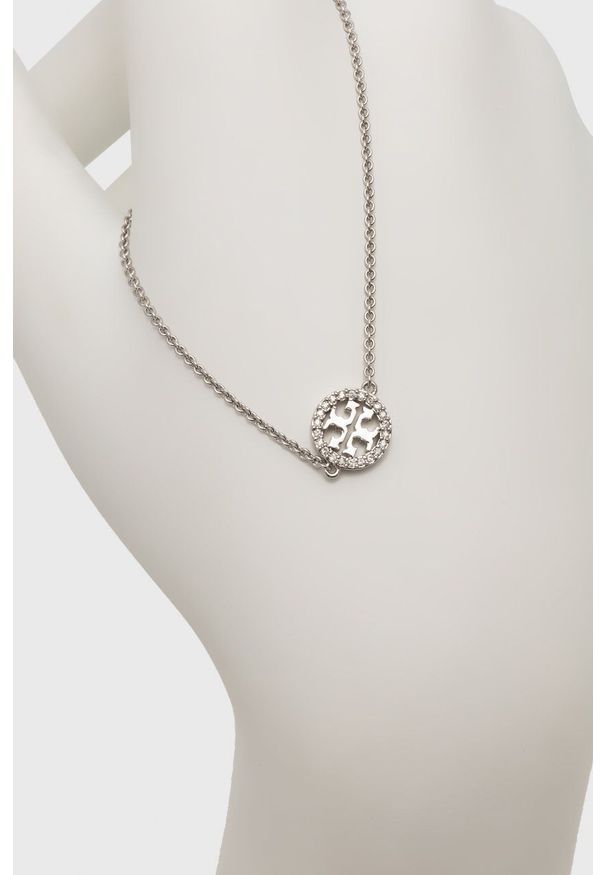 Tory Burch bransoletka. Kolor: srebrny