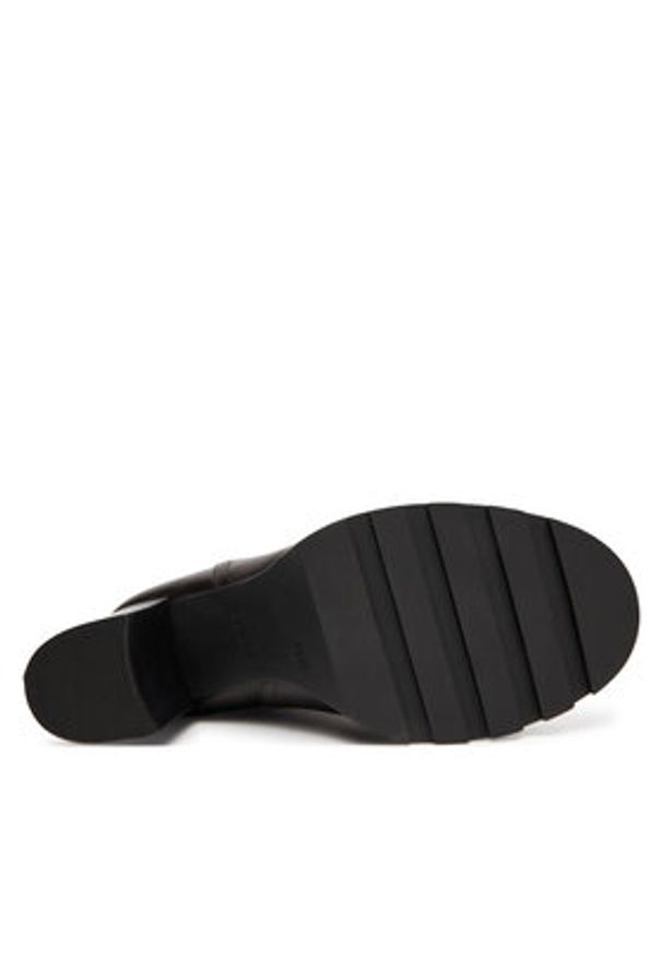 Guess Botki FLFNLL ELE10 Czarny. Kolor: czarny. Materiał: skóra
