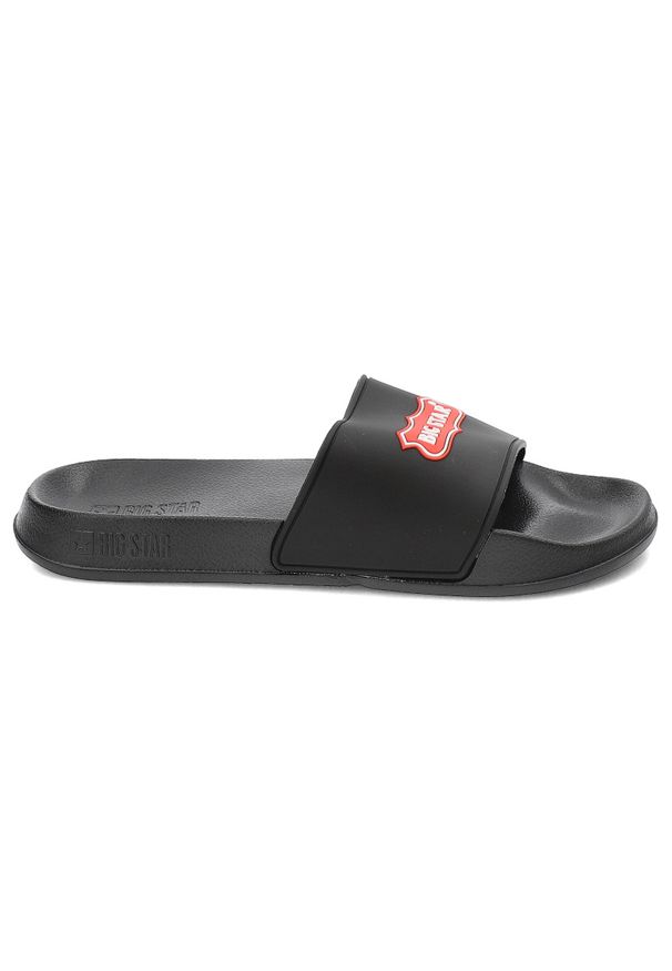 Big-Star - Czarne Klapki Basenowe Big Star Unisex. Okazja: na plażę, na co dzień. Kolor: czarny. Sezon: lato. Styl: klasyczny, elegancki, casual