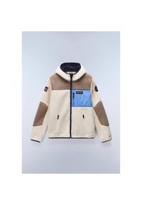 Polar z kapturem Napapijri Yupik 3. Typ kołnierza: kaptur. Kolor: beżowy. Materiał: polar #1