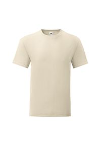 FRUIT OF THE LOOM - Kultowa Koszulka Unisex Dla Dorosłych. Kolor: wielokolorowy, beżowy, szary