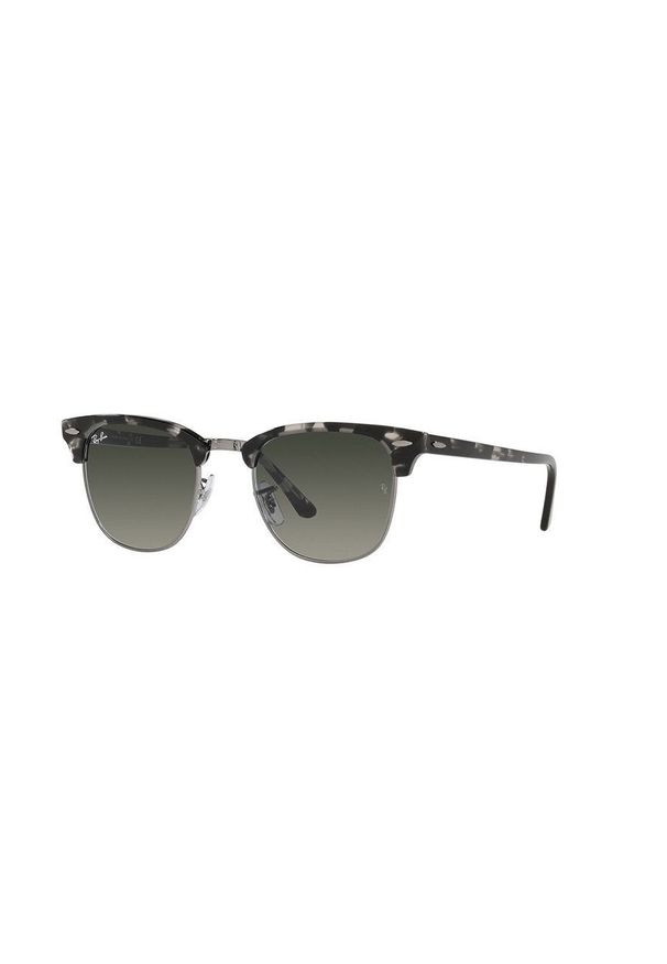 Ray-Ban - Okulary CLUBMASTER. Kształt: owalne. Kolor: szary