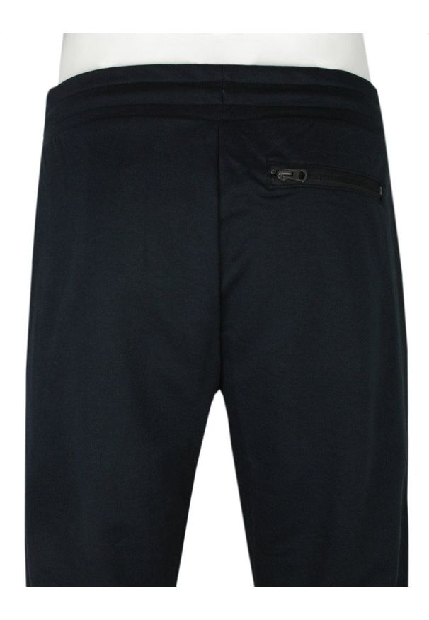 Spodnie Dresowe, Męskie - Pako Jeans - Czarne. Kolor: czarny. Materiał: bawełna