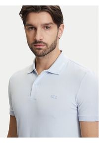 Lacoste Polo PH5056 Błękitny Slim Fit. Typ kołnierza: polo. Kolor: niebieski. Materiał: syntetyk #4