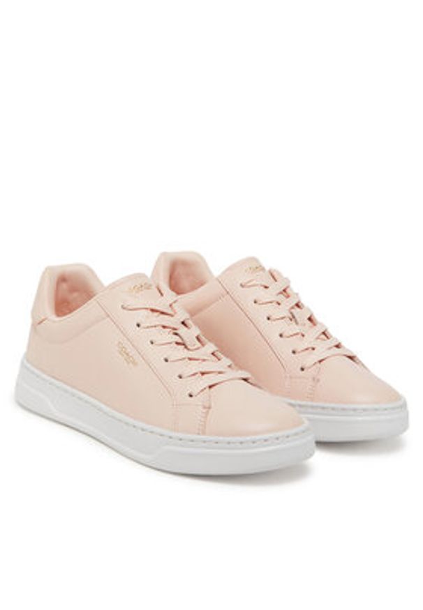 Coach Sneakersy CW971 Beżowy. Kolor: beżowy. Materiał: skóra