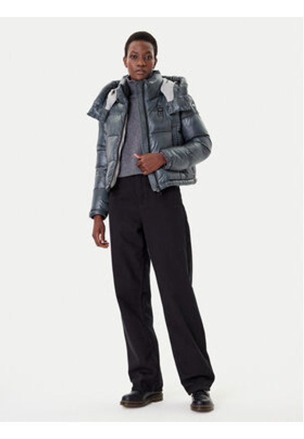 Blauer Kurtka zimowa 25WBLDC02170 Szary Regular Fit. Kolor: szary. Materiał: syntetyk. Sezon: zima