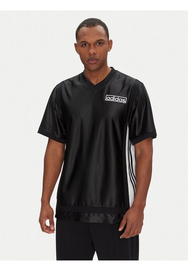 Adidas - adidas T-Shirt Adibreak JD4247 Czarny Loose Fit. Kolor: czarny. Materiał: syntetyk