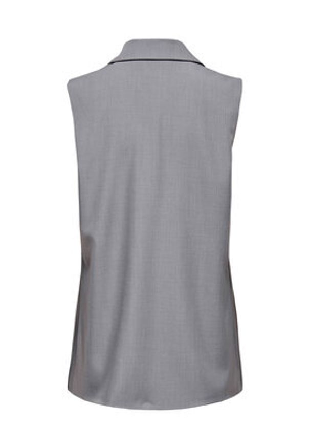 only - ONLY Kamizelka Marine 15338353 Szary Straight Fit. Kolor: szary. Materiał: syntetyk. Styl: marine