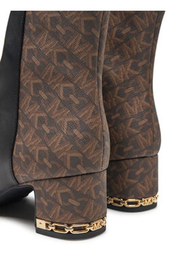 MICHAEL Michael Kors Botki 40F4JUME6L Brązowy. Kolor: brązowy. Materiał: skóra