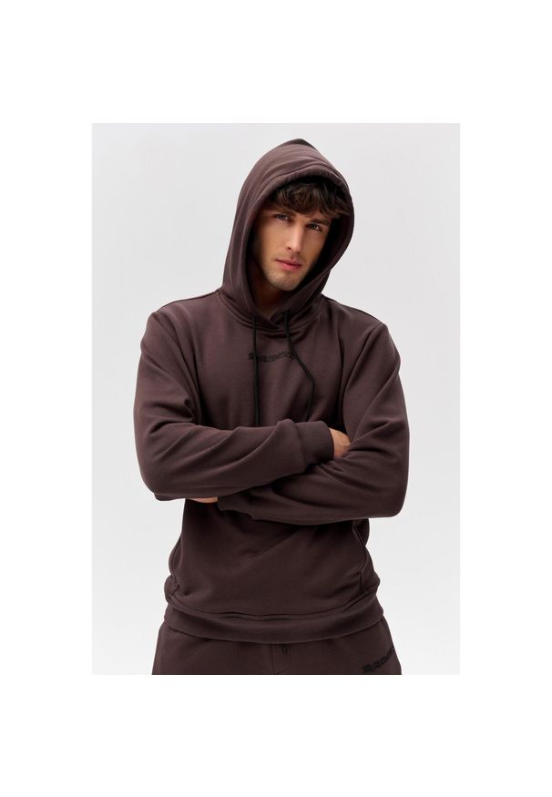 ROUGH RADICAL - Męska bluza dresowa Rough Radical Cotton Active Hoodie Men. Kolor: brązowy. Materiał: dresówka
