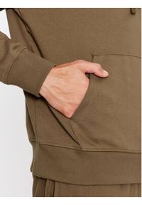 New Balance Bluza Essentials Stacked Logo French Terry Hoodie MT31537 Brązowy Regular Fit. Kolor: brązowy. Materiał: bawełna