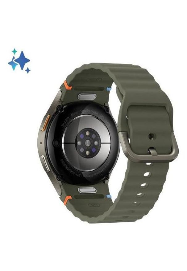 SAMSUNG - Samsung Galaxy Watch 7 LTE 40mm Zielony (L305). Rodzaj zegarka: cyfrowe. Kolor: zielony. Materiał: skóra. Styl: casual