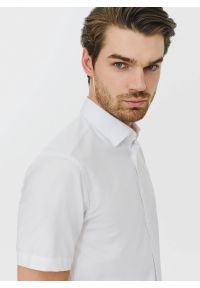 Pako Lorente - PAKO LORENTE – Biała koszula męska z krótkim rękawem. Kolor: biały. Długość rękawa: krótki rękaw. Długość: krótkie. Wzór: gładki #7