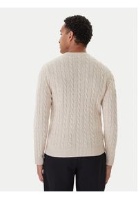 Kappa Sweter 63111DW Beżowy Regular Fit. Kolor: beżowy. Materiał: wełna #4