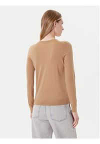 BOSS Sweter Ferpina 50544987 Beżowy Slim Fit. Kolor: beżowy. Materiał: wełna