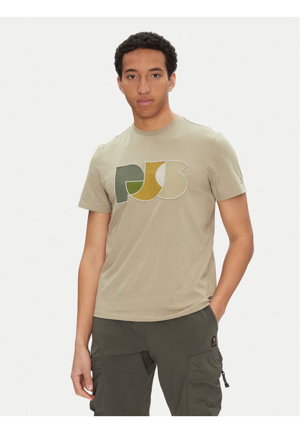 Parajumpers T-Shirt Leland 25SMPMTSGT09 Beżowy Regular Fit. Kolor: beżowy. Materiał: bawełna