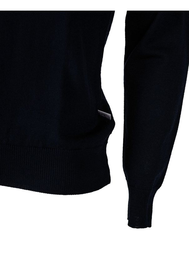 Takeshy Kurosawa Sweter | 83475 | Maglia D/Vita Calato Lana | Mężczyzna | Granatowy. Okazja: na co dzień. Typ kołnierza: golf. Kolor: niebieski. Materiał: akryl, wełna. Styl: casual