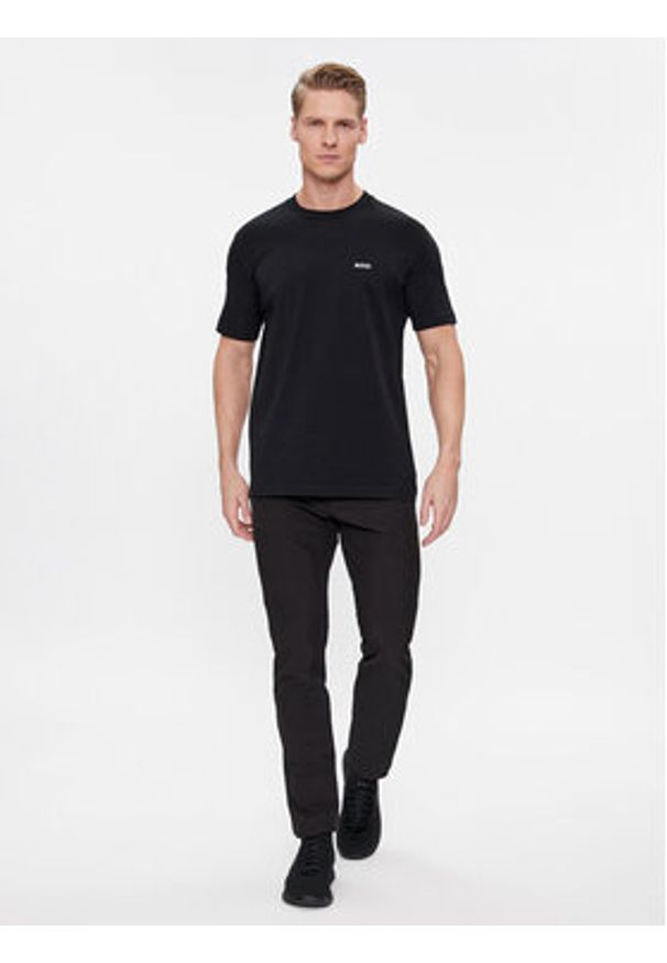 BOSS - Boss T-Shirt 50506373 Czarny Regular Fit. Kolor: czarny. Materiał: bawełna