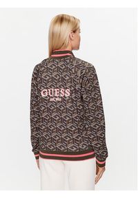 Guess Bluza V3YQ06 KB212 Brązowy Regular Fit. Kolor: brązowy. Materiał: syntetyk