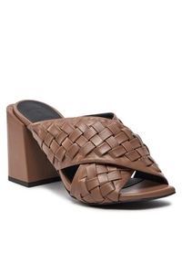 Furla Klapki YH75GRL X30000 1257S Brązowy. Kolor: brązowy. Materiał: skóra #2