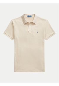 Polo Ralph Lauren Polo 710660897042 Beżowy Regular Fit. Typ kołnierza: polo. Kolor: beżowy. Materiał: bawełna