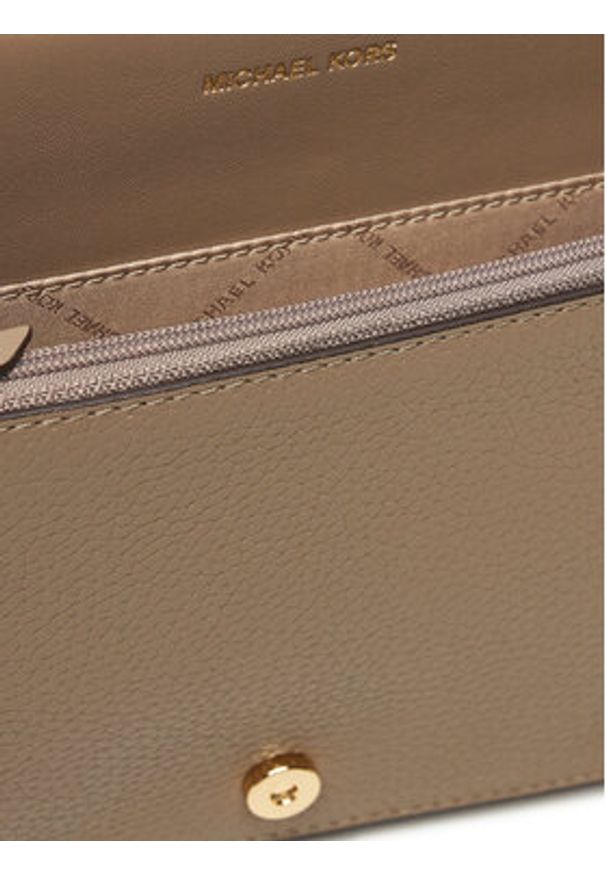 MICHAEL Michael Kors Torebka Jet Set Medium 32S4GJ6C6L Beżowy. Kolor: beżowy. Materiał: skórzane