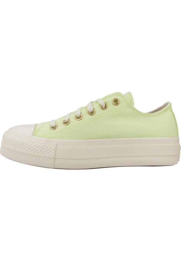 Tenisówki Converse Model Chuck Taylor All Star Lift Ox Kolor Zielony. Kolor: zielony. Materiał: tkanina