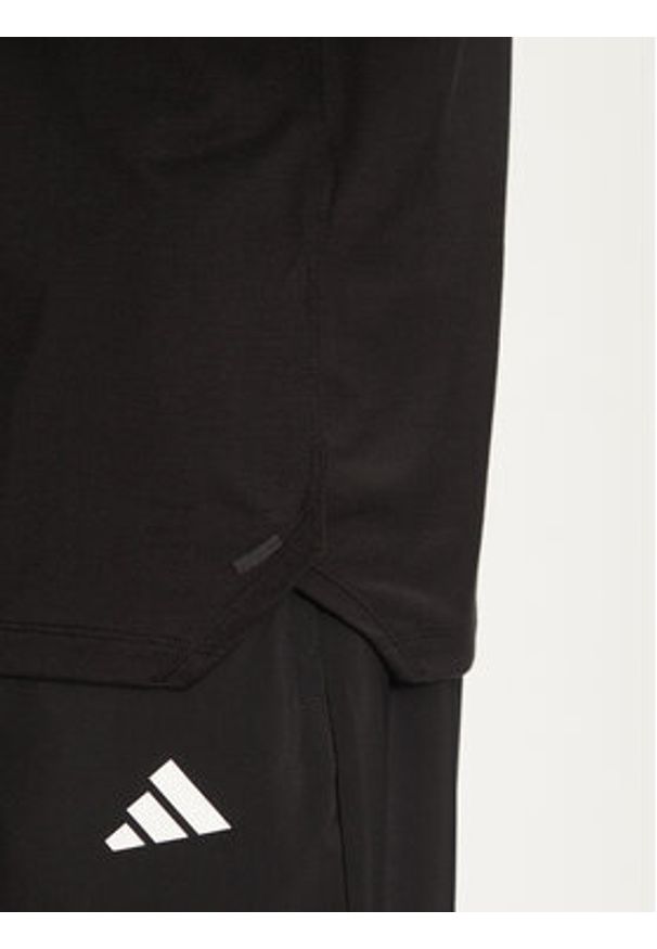Adidas - adidas Koszulka techniczna Workout IK9694 Czarny Slim Fit. Kolor: czarny. Materiał: syntetyk, lyocell