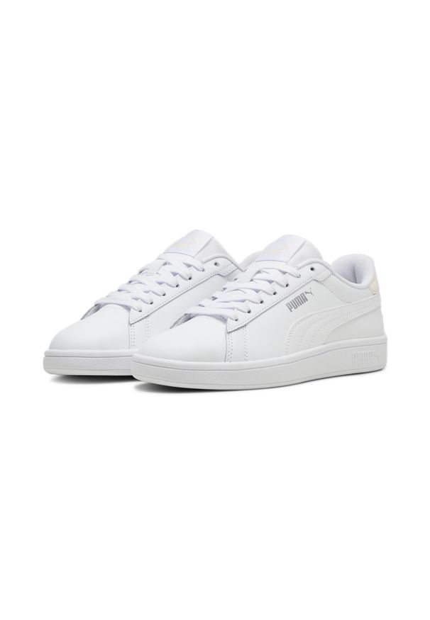Puma - Buty do chodzenia męskie PUMA Smash 3.0 L. Kolor: biały, wielokolorowy, różowy. Materiał: materiał, skóra. Sport: turystyka piesza