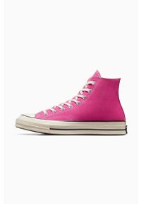 Converse trampki Chuck 70 damskie kolor różowy A04594C. Nosek buta: okrągły. Zapięcie: sznurówki. Kolor: różowy. Szerokość cholewki: normalna #6
