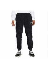 Nike - Męskie Spodnie Do Biegania Club Fleece. Kolor: czarny. Materiał: dresówka
