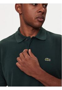 Lacoste Polo L1212 Zielony Regular Fit. Typ kołnierza: polo. Kolor: zielony. Materiał: bawełna #4