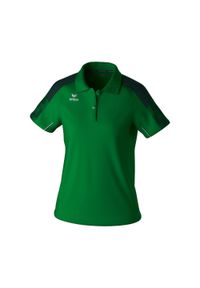 ERIMA - Damska koszulka polo Erima Evo Star. Typ kołnierza: polo. Kolor: zielony. Długość rękawa: raglanowy rękaw. Sport: piłka nożna #1