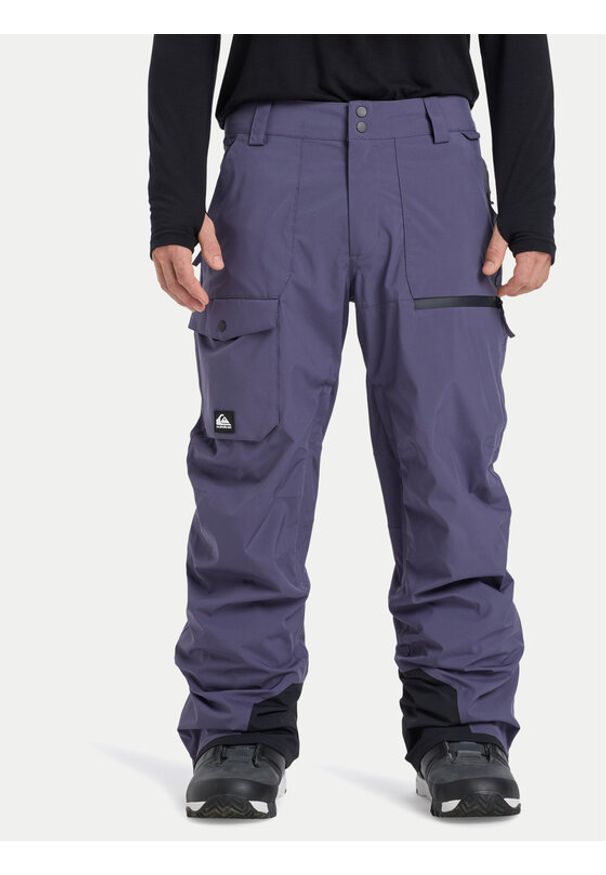 Quiksilver Spodnie snowboardowe Utility EQYTP03235 Granatowy Modern Fit. Kolor: niebieski. Materiał: syntetyk. Sport: snowboard
