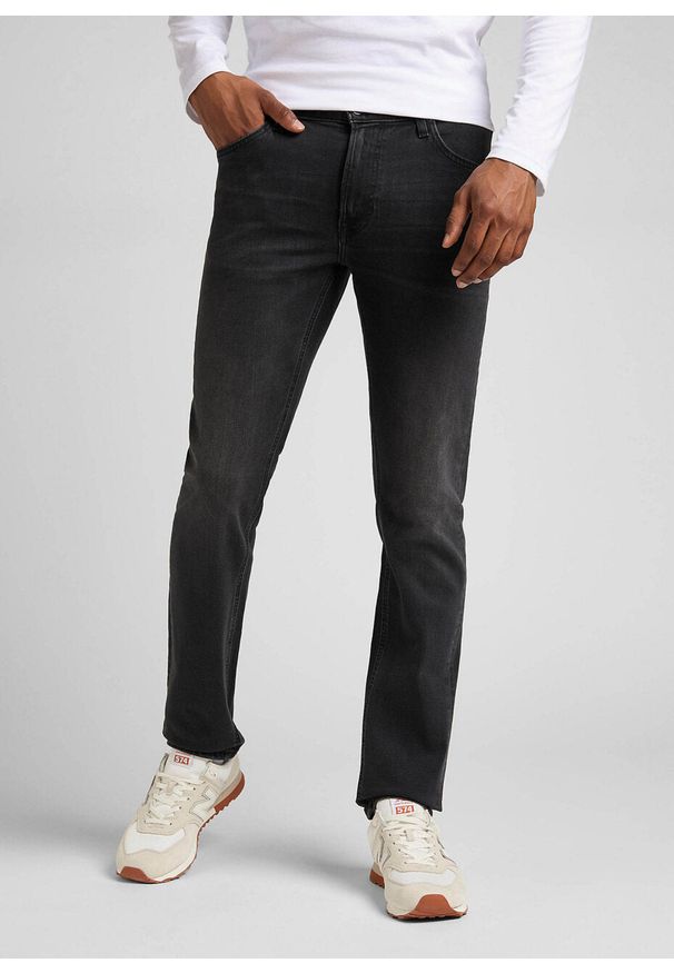 Męskie Spodnie Jeansowe Lee Daren Zip Fly Asphalt Rocker L707ADER 112322224, W48 L32. Wzór: gładki. Styl: klasyczny, sportowy