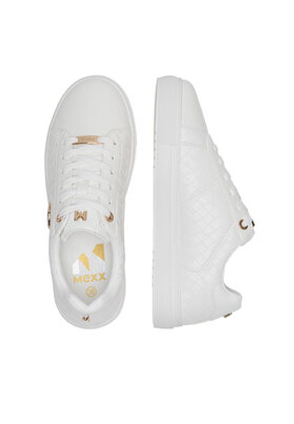 MEXX Sneakersy MI001013451W Biały. Kolor: biały. Materiał: skóra