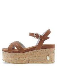 U.S. Polo Assn. Sandały Loren LOREN002 Brązowy. Kolor: brązowy. Materiał: materiał #5