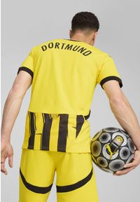 Puma - Męska koszulka pucharowa Borussia Dortmund 24/25 PUMA Faster Yellow Black. Kolor: czarny, żółty, wielokolorowy