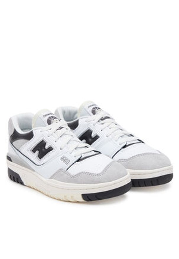 New Balance Sneakersy BB550GWB Biały. Kolor: biały. Materiał: skóra