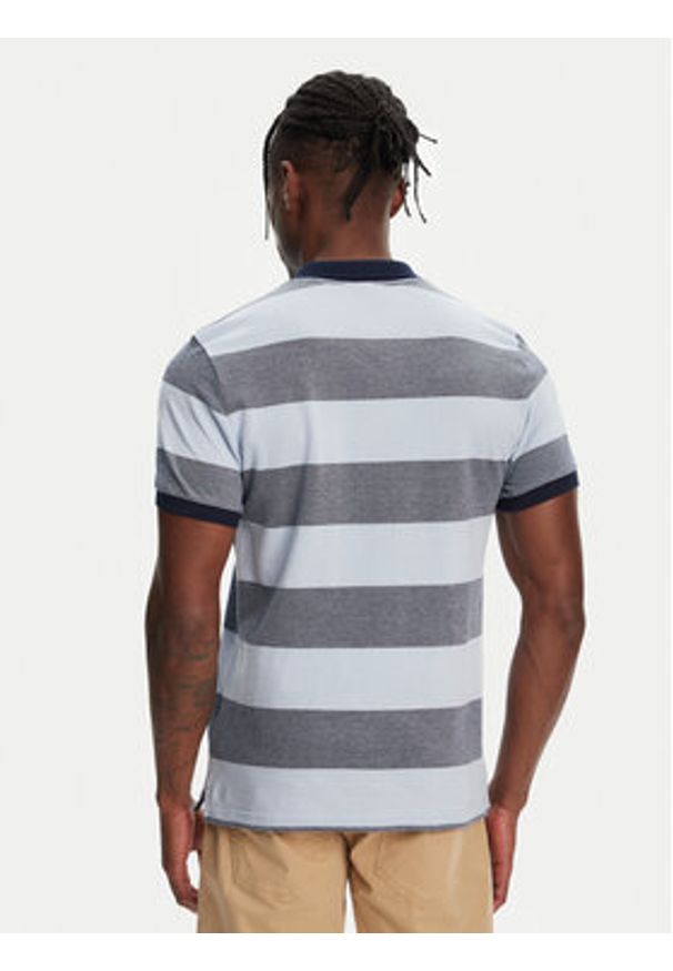 Robe di Kappa Polo Ming 64126KW Niebieski Slim Fit. Typ kołnierza: polo. Kolor: niebieski. Materiał: bawełna