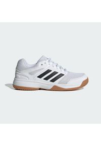 Adidas - Buty piłkarskie Speedcourt IN Kids. Kolor: brązowy, wielokolorowy, czarny, biały. Materiał: materiał. Sport: piłka nożna