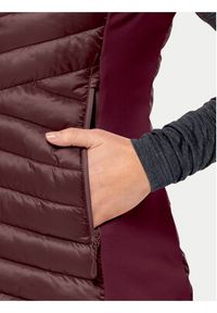 Jack Wolfskin Kamizelka Routeburn Pro Ins Vest 1207202 Bordowy Slim Fit. Kolor: czerwony. Materiał: syntetyk