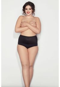 MITEX - Figi IGA wyszczuplające ściągający pas czarne. Stan: podwyższony. Kolekcja: plus size. Kolor: czarny. Materiał: skóra, poliamid, materiał, bawełna, elastan #1