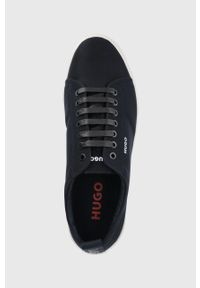 Hugo - HUGO buty Zero kolor granatowy. Nosek buta: okrągły. Zapięcie: sznurówki. Kolor: niebieski. Materiał: guma