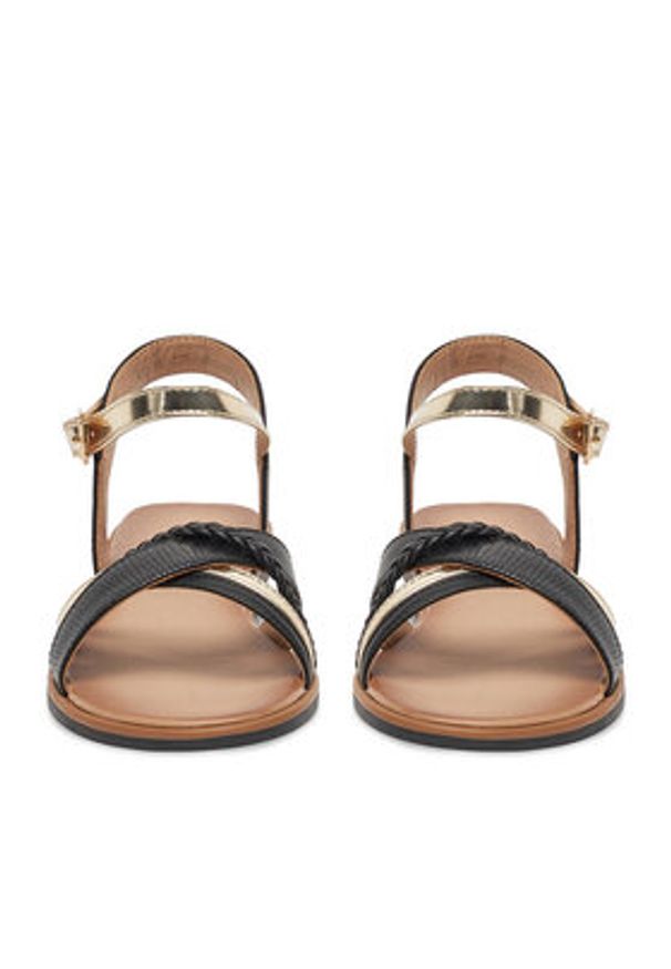 Clara Barson Sandały WS6308-12 Czarny. Kolor: czarny. Materiał: materiał