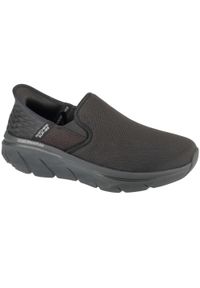 skechers - Buty sportowe Sneakersy męskie, Slip-ins: D'Lux Walker 2.0 - Reeler. Kolor: czarny. Sport: turystyka piesza #1